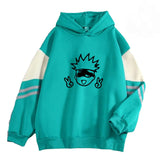 Men's Spring And Autumn 2025 Small-Caping Hooded Blouse Casual Cartoon Prints 1121 HZ1208