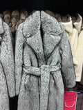 Tk Winter Imitation Fur Coat Women's 1200 Grams Warm Plush Coat HZ1208