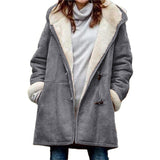 Autumn/Winter 2025 New Plus-Coat Pocket Women's Coat Stylish Elegance HZ1208