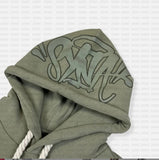 Synaworld Swie Swie Swie Two-Sleeve Y2k Embroidered Super Dalian Hoodie Sweatpants Set HZ1208