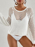 New Beachwear Knitted Long-Sleeved Bikini Shirt HZ1208