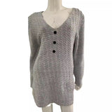 2025 Autumn And Winter Knit Dress V Collar Slimming In The Long Temperament Of The Solid Color Dress High Waist Thin HZ1208