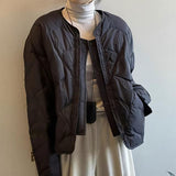 2025 Winter New Small Cotton Jacket Large Size Women's Fat Mm Plus Thick Short Down Cotton Coat HZ1208