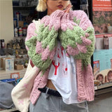 Wrap-On Neck Knitted Vest Design Sweater Wrapped Blouse HZ1208