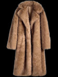Imitation Fur Coat Plus Long Women's Imitation Fox Fur Coat Two-Color Coat To Keep Warm Winter Fur Coat HZ1208