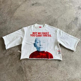 2025 New Five-Point Collar Collar Top T-Shirt NAT Popular Print Trend Street Men's Short Sleeve HZ1208