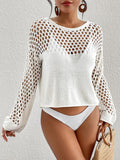 New Beachwear Knitted Long-Sleeved Bikini Shirt HZ1208