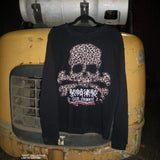 Y2K Street Retro Hoodie Loose Metal Decorative Zippered Sweater HZ1208