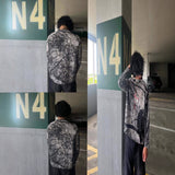 Trendy Letter Print Loose Short-Sleeved Top Street Hip-Hop Men And Women T-Shirt Shorts 2025 HZ1208