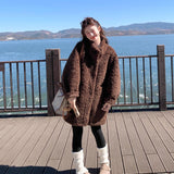 New Cloud Stone Fox Thick Warm Bat Sleeve Fur One-Piece Shawl Woman Lazy Smooth And Environmentally Friendly Coat HZ1208