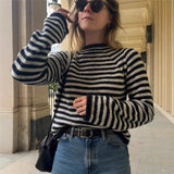 2025 New Round Tie Nine-Sleeve Rope With Knitted Sweater Lazy Wind Coat HZ1208