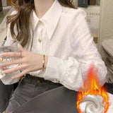 Blue Plaid Shirt 2025 Spring And Autumn Loose Retro Top Design Feel Heavy Coat Woman HZ1208