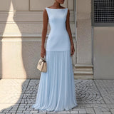 2025 Shein Elegant Dress Party Vest Half Skirt Fold Two Sets HZ1208