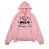 Small Graffiti Edig Dress Men's Clothing | 2025 Autumn And Winter Plus Thick Hooded Solid Coat Hoodie Hoodie Tide HZ1208