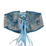 16Cm Short 3 Buckle New Oil Painting Monet Garden Belt Short Belt Outside The Fish Bone Support Strap Girded Waist HZ1208