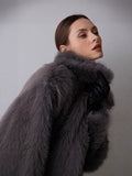 Autumn/Winter 2025 Solid-Color Artificial Fur Coat Female Coat Elegant Temperament HZ1208