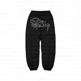 Fashion Fashion Brand Print Loose Sweater Y2K Hip Hop Street-Set T-Shirt Casual Top HZ1208