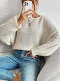 New Fashion Sexy Hollow Knitted Sweater Collared Bat Shirt Woman HZ1208