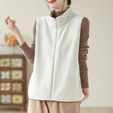 2025 Autumn And Winter New Mother Dress Rocking Velvet Horse Clip Warm Casual Coat Women Fashion Shoulder Vest Woman HZ1208