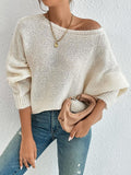 New Fashion Sexy Hollow Knitted Sweater Collared Bat Shirt Woman HZ1208