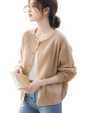 Camel Soft-Gried Sweater Coat Women 2025 Autumn And Winter New Loose Casual Temperament Super Good Knitted Open Shirt Top HZ1208