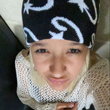 2025 Letter Plush Hop Trend Fashion Hat-Free Hottie Street Warm Knitted Hat Wool HZ1208