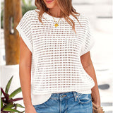 Sweater Women's Autumn/Winter New Solid Color Sleeve Long Sleeves Shoulder Jacket T-Shirt HZ1208