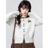 2025 New French Style Fragrant Retro Temperament Knitted Short Coat Women's Autumn And Winter New Fashion Top HZ1208