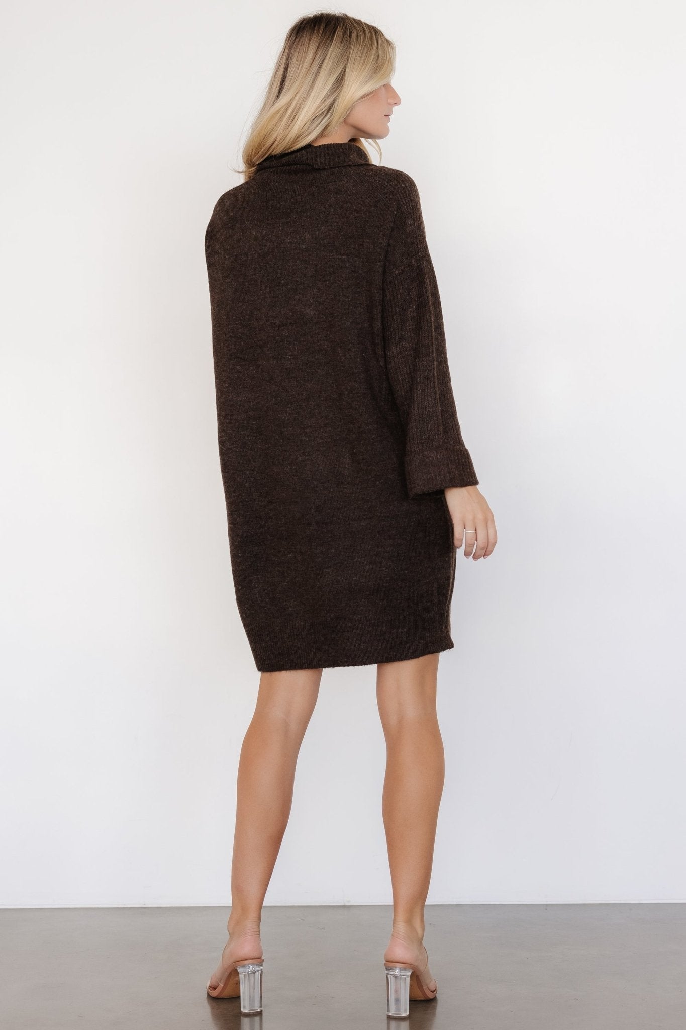 Amy Sweater Dress | Dark Brown