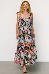 Anita Maxi Dress | Black Multi Floral