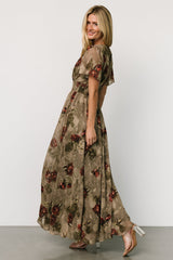 Birdie Maxi Dress | Olive Floral