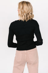 Bren Sweater Top | Black