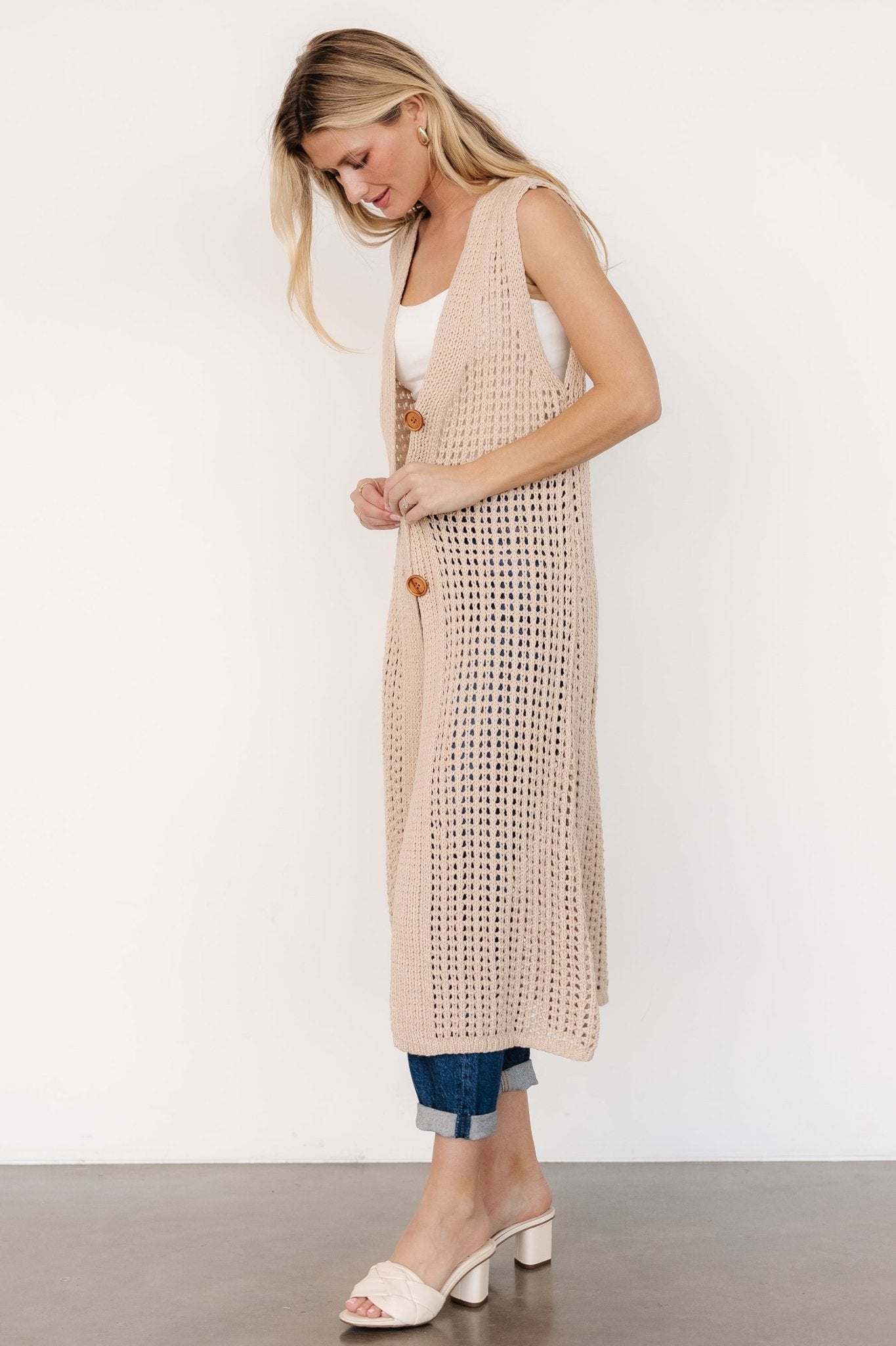 Bretta Duster Vest | Natural