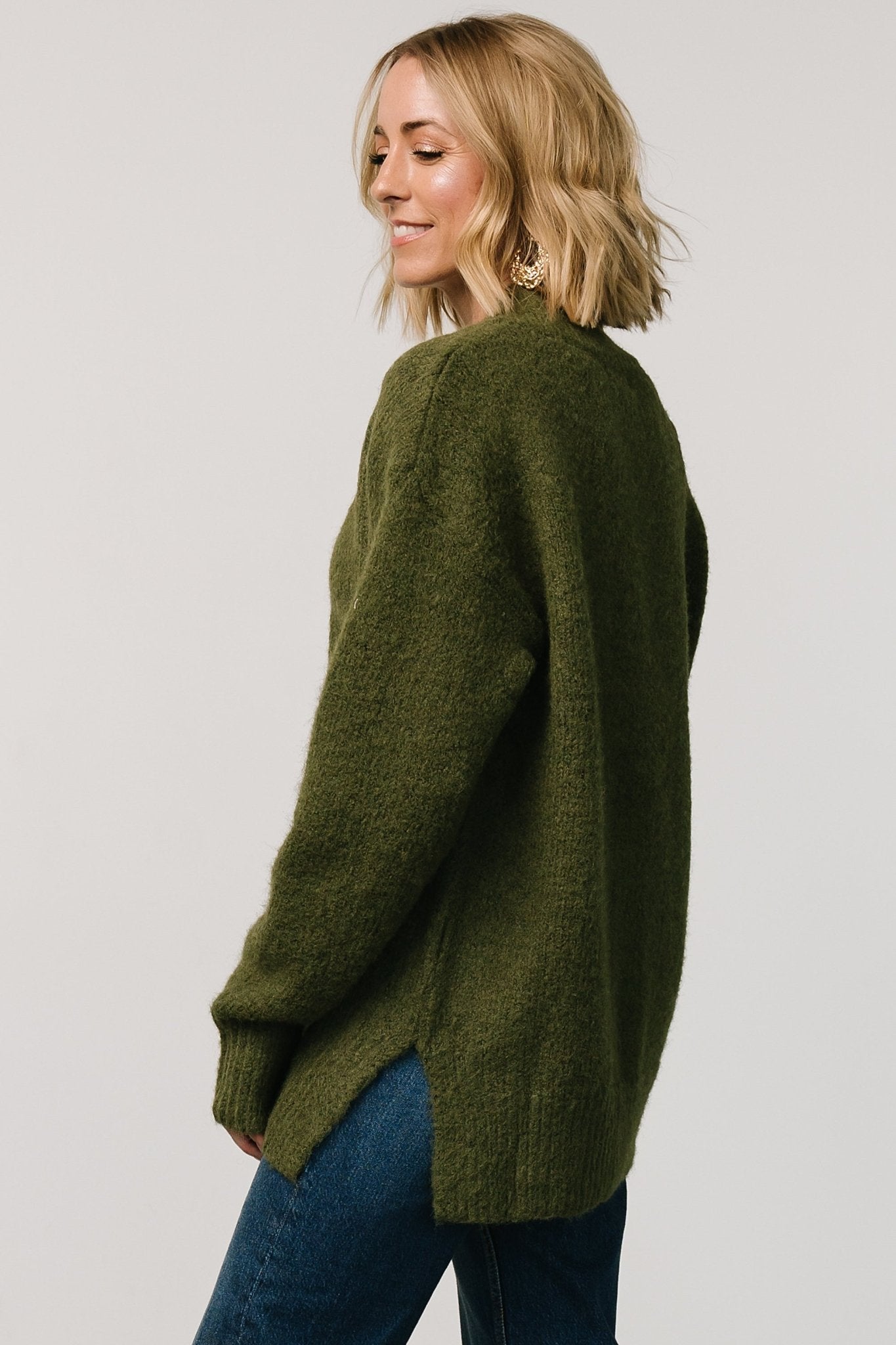 Calgary Oversized Sweater | Olive
