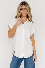 Clarke Button Up Top | Off White
