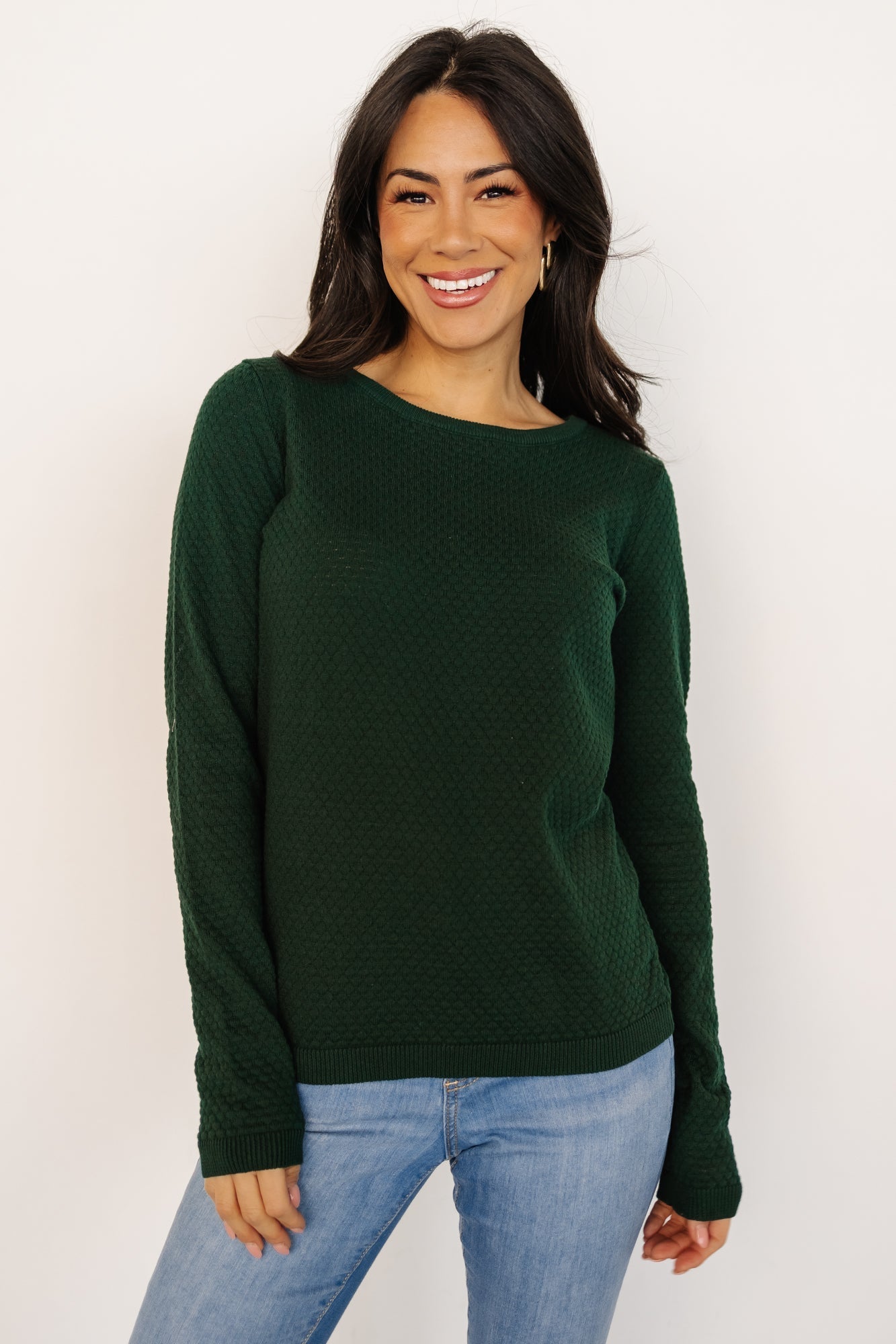 Debbie Knit Top | Dark Green