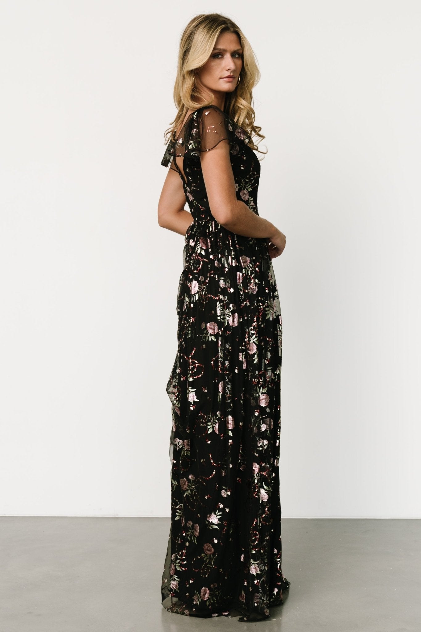 Devany Maxi Dress | Black Multi