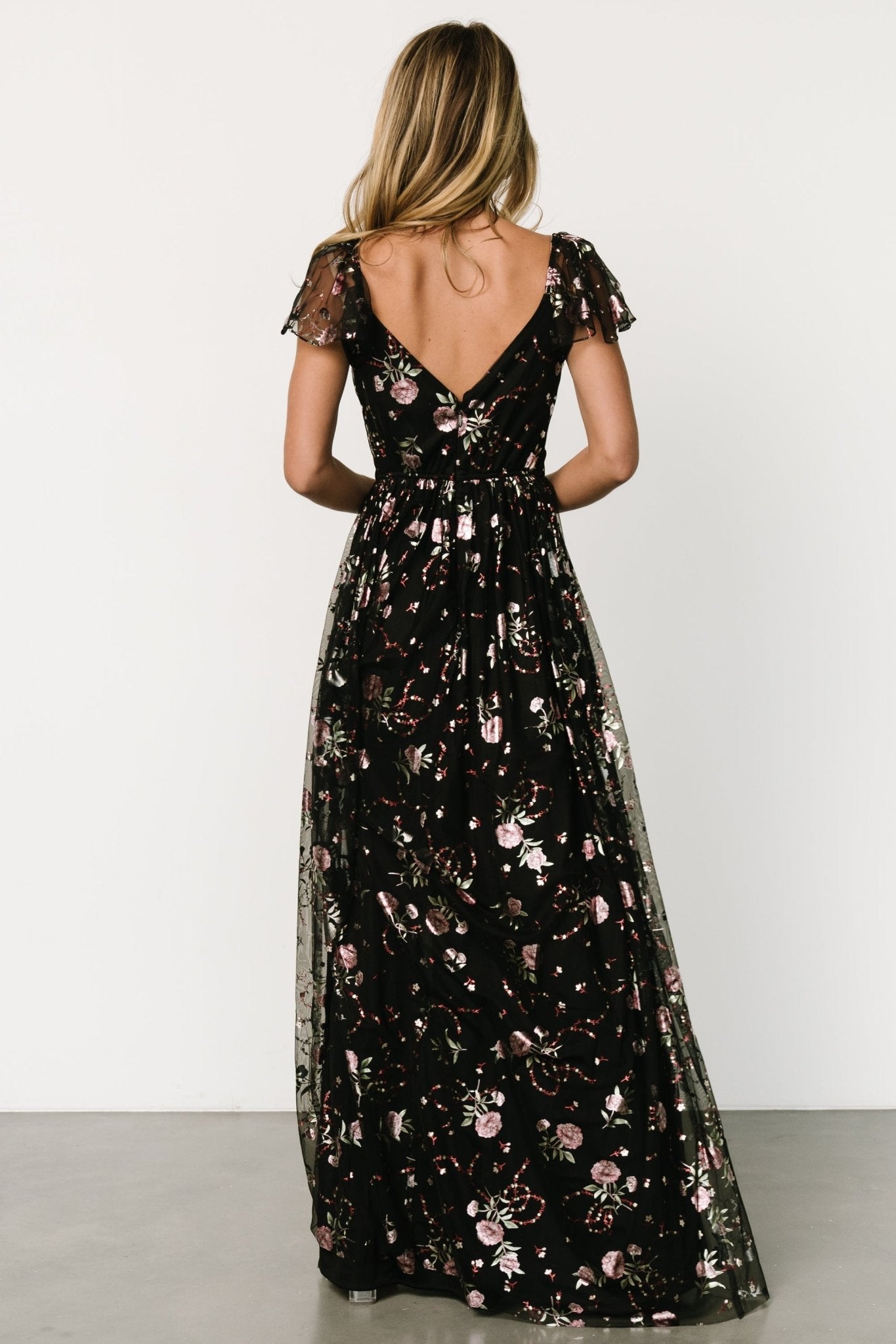 Devany Maxi Dress | Black Multi