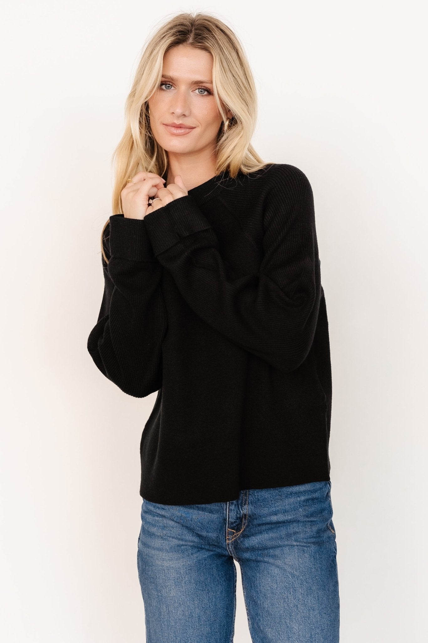 Helena Knit Sweater | Black