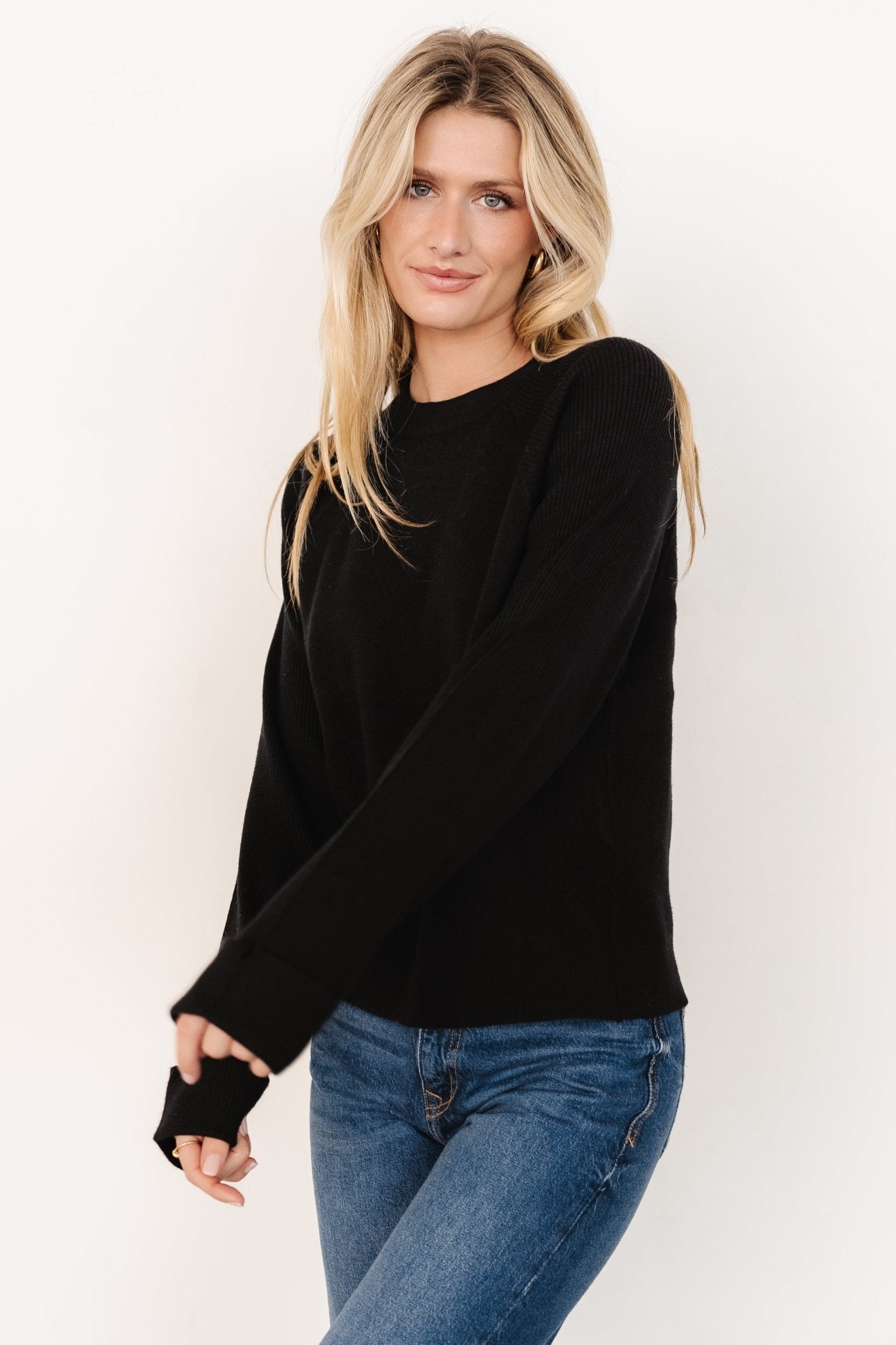 Helena Knit Sweater | Black