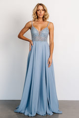 Honor Beaded Bridal Gown | Dusty Blue