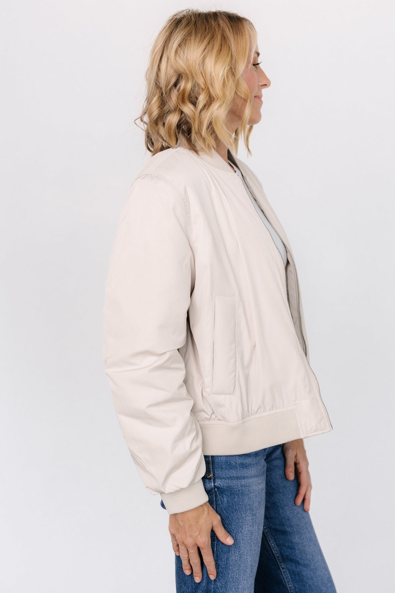 Jared Bomber Jacket | Oatmeal
