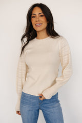 Jens Sweater Top | Cream