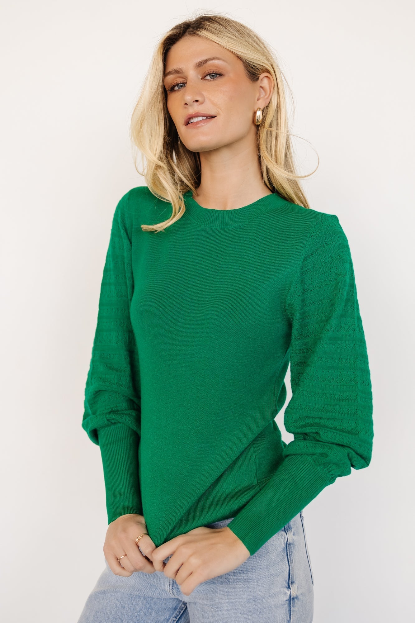 Jens Sweater Top | Green