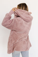 Melrose Teddy Jacket | Dusty Lilac