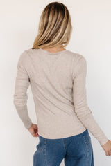 Menka Ribbed Top | Natural