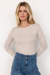 Menka Ribbed Top | Natural