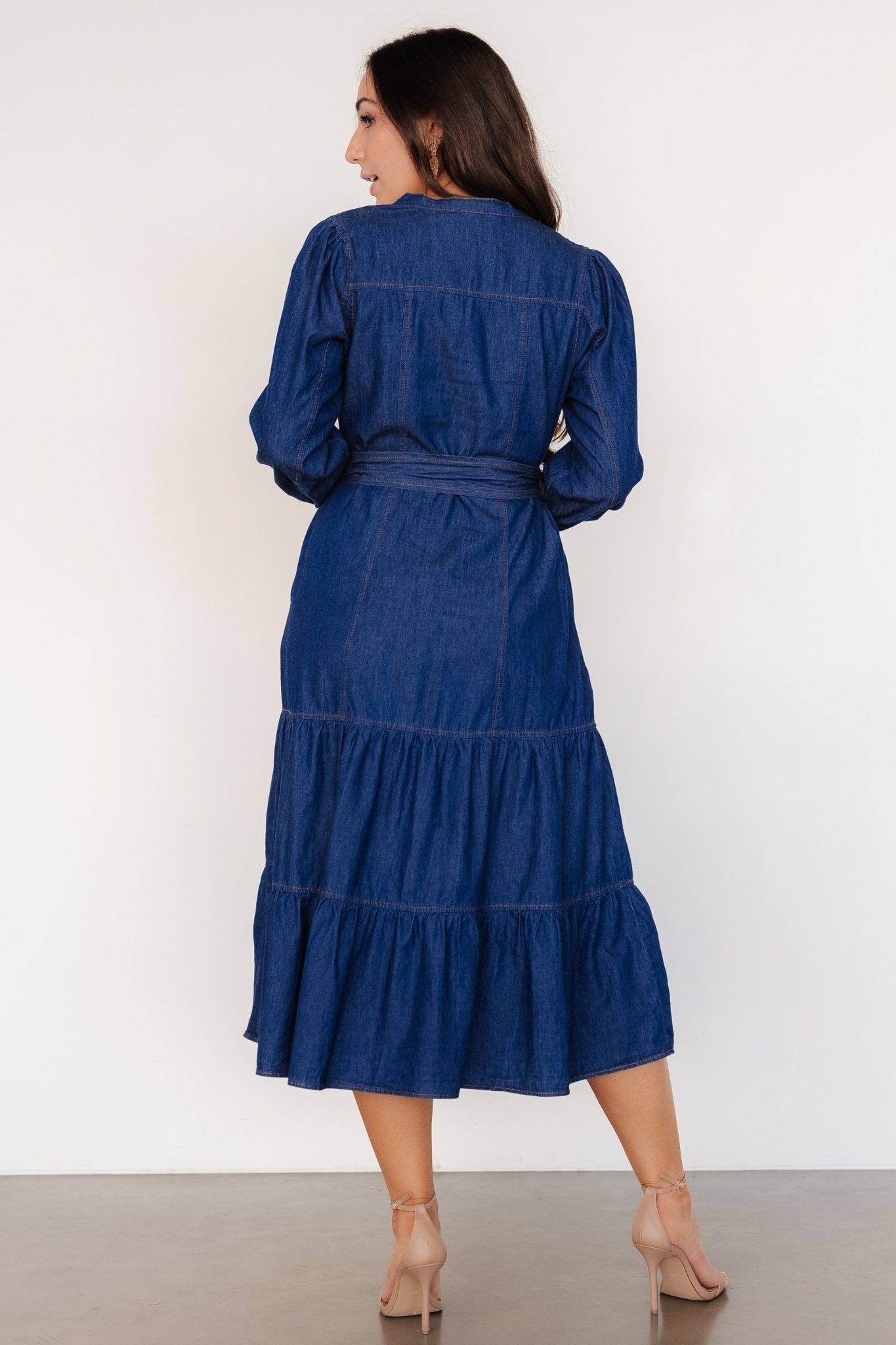 Misty Midi Dress | Denim Blue