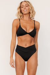 Paros Bikini Bottom | Black