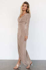 Pierce Shimmer Gown | Dusty Mocha